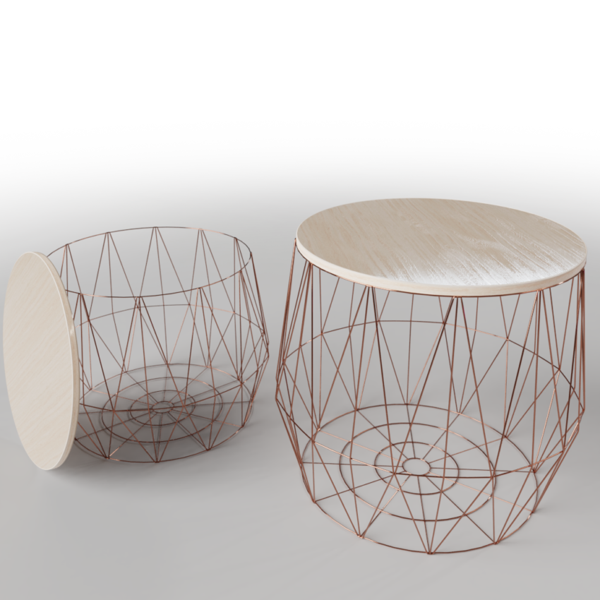 Wire Frame Coffee Table iMeshh