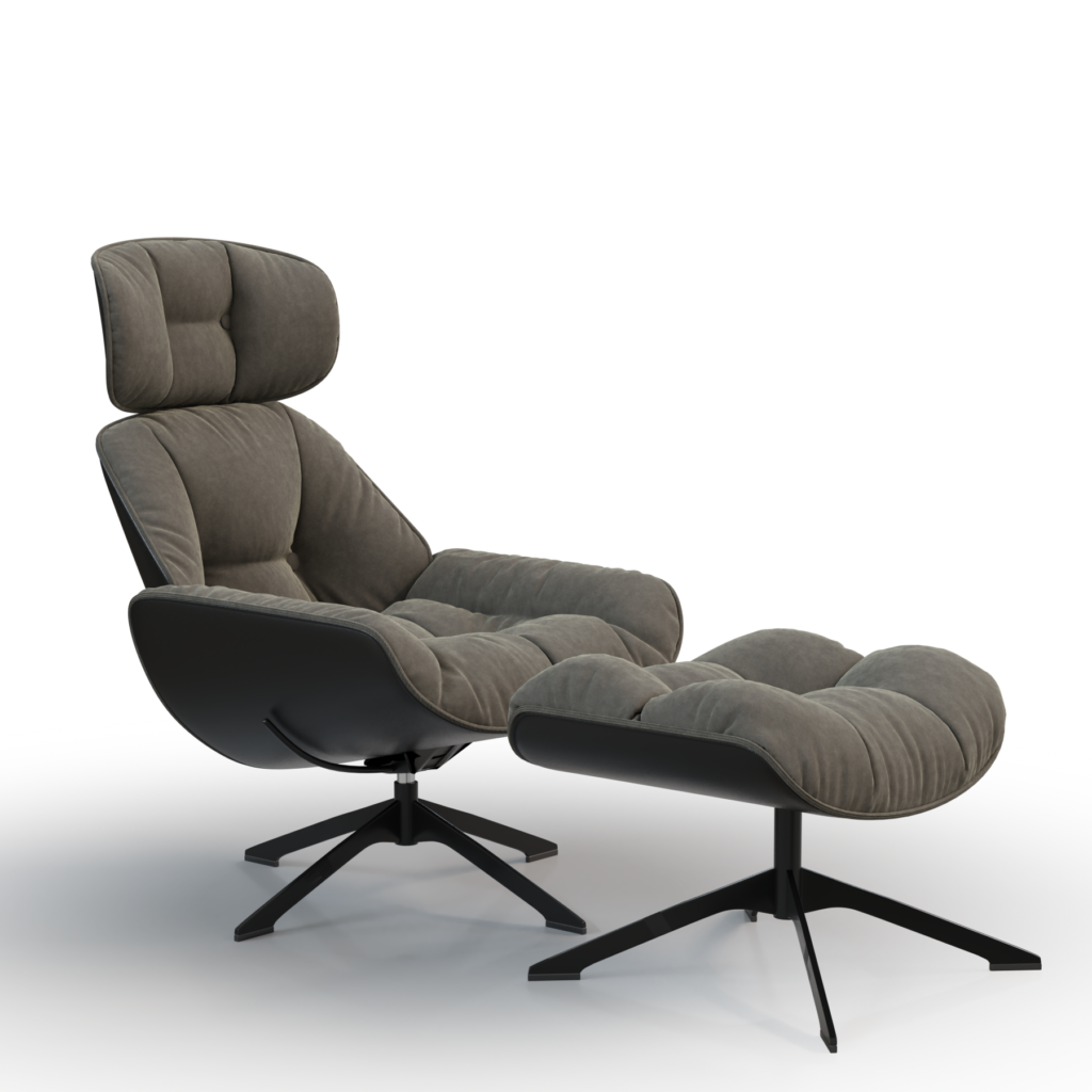 Lounge Chair With Foot Rest • iMeshh