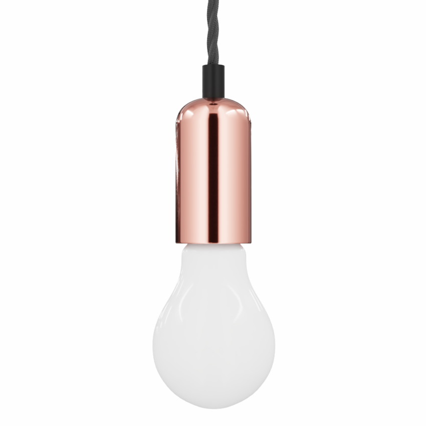 Bulb Holder Metal Chrome iMeshh