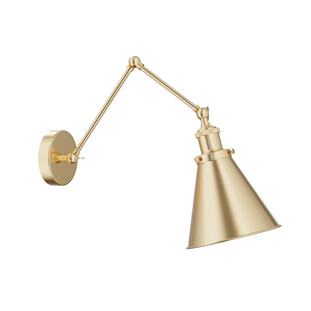 Thin Arm Wall Light Gold iMeshh