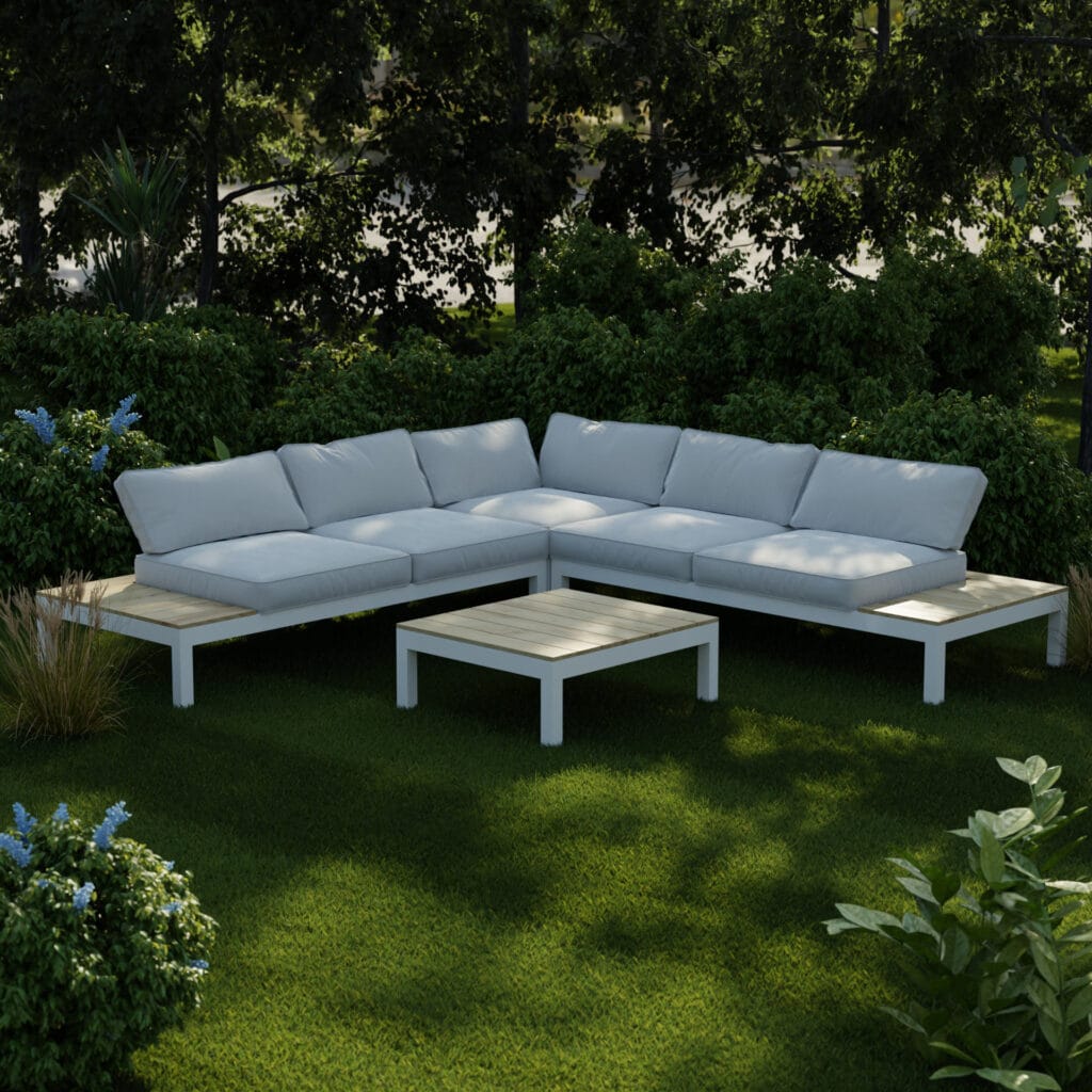 Outdoor Canopy Sofa Model for Blender 3D• iMeshh 3D Model Library