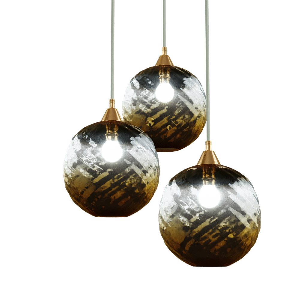 Rustic Glass Pendant Light 3D Model iMeshh