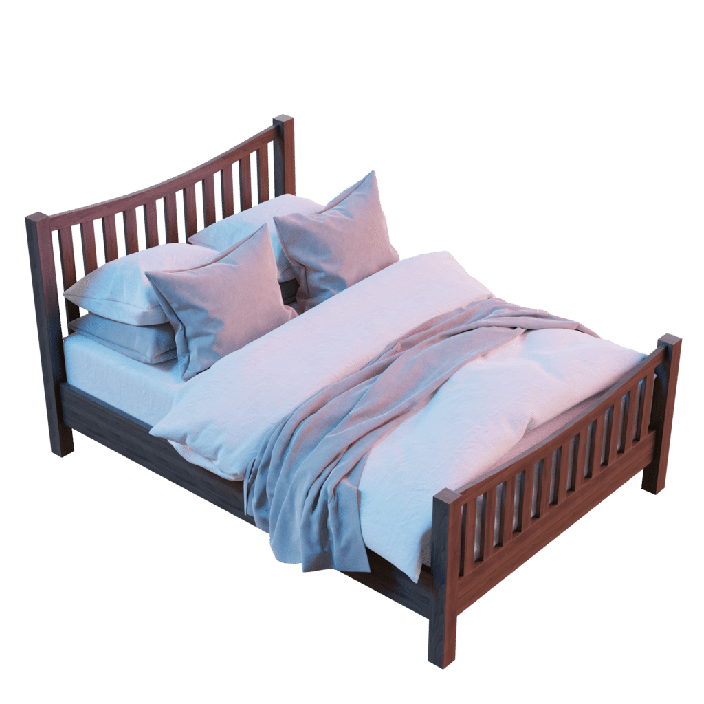 Wooden Framed Bed • iMeshh