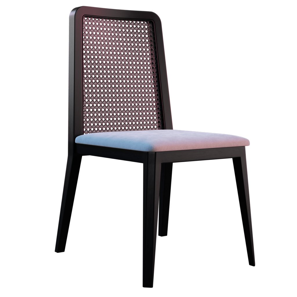 Gloss Wicker Black Chair • iMeshh