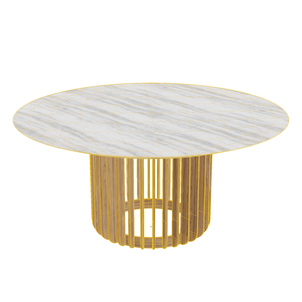 Wood Marble Coffee Table • iMeshh