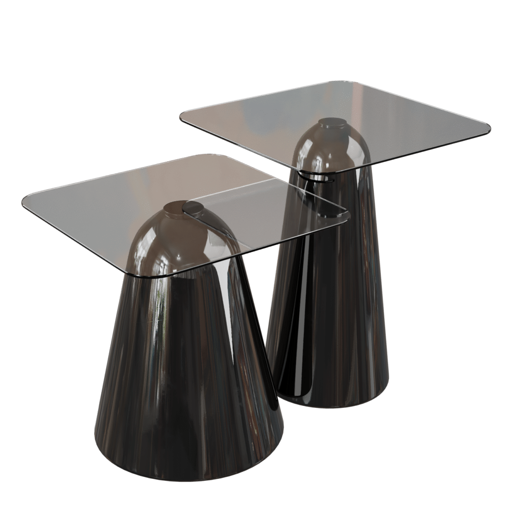 Black Glass Coffee Table • iMeshh