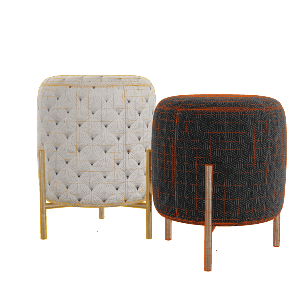 Poufs on Legs iMeshh