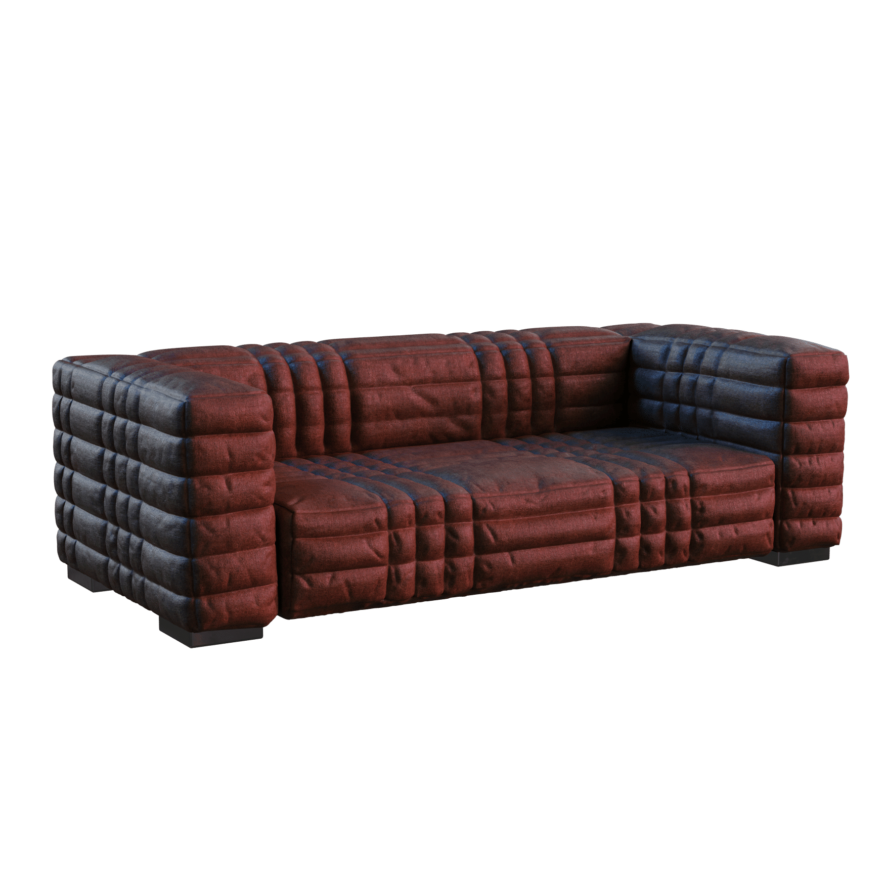 Black Leather Sofa • iMeshh