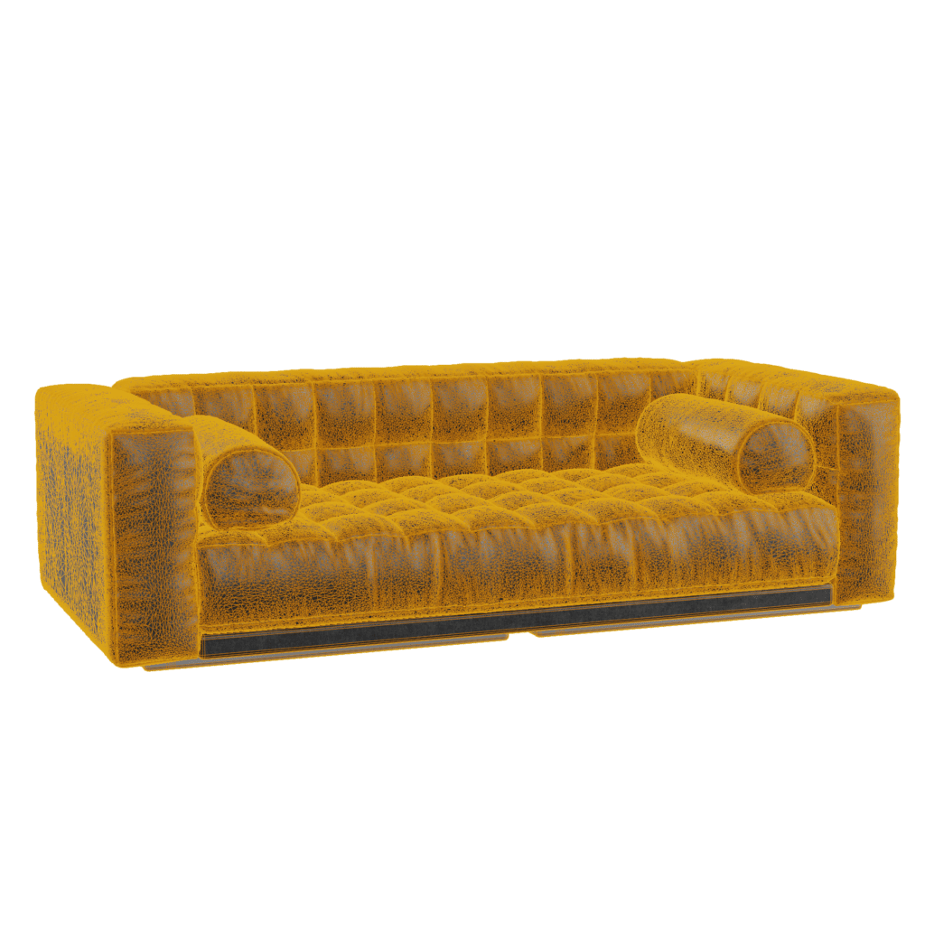 Leather Quilted Sofa iMeshh