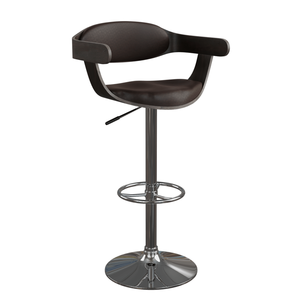 Curved Wood Stool • iMeshh