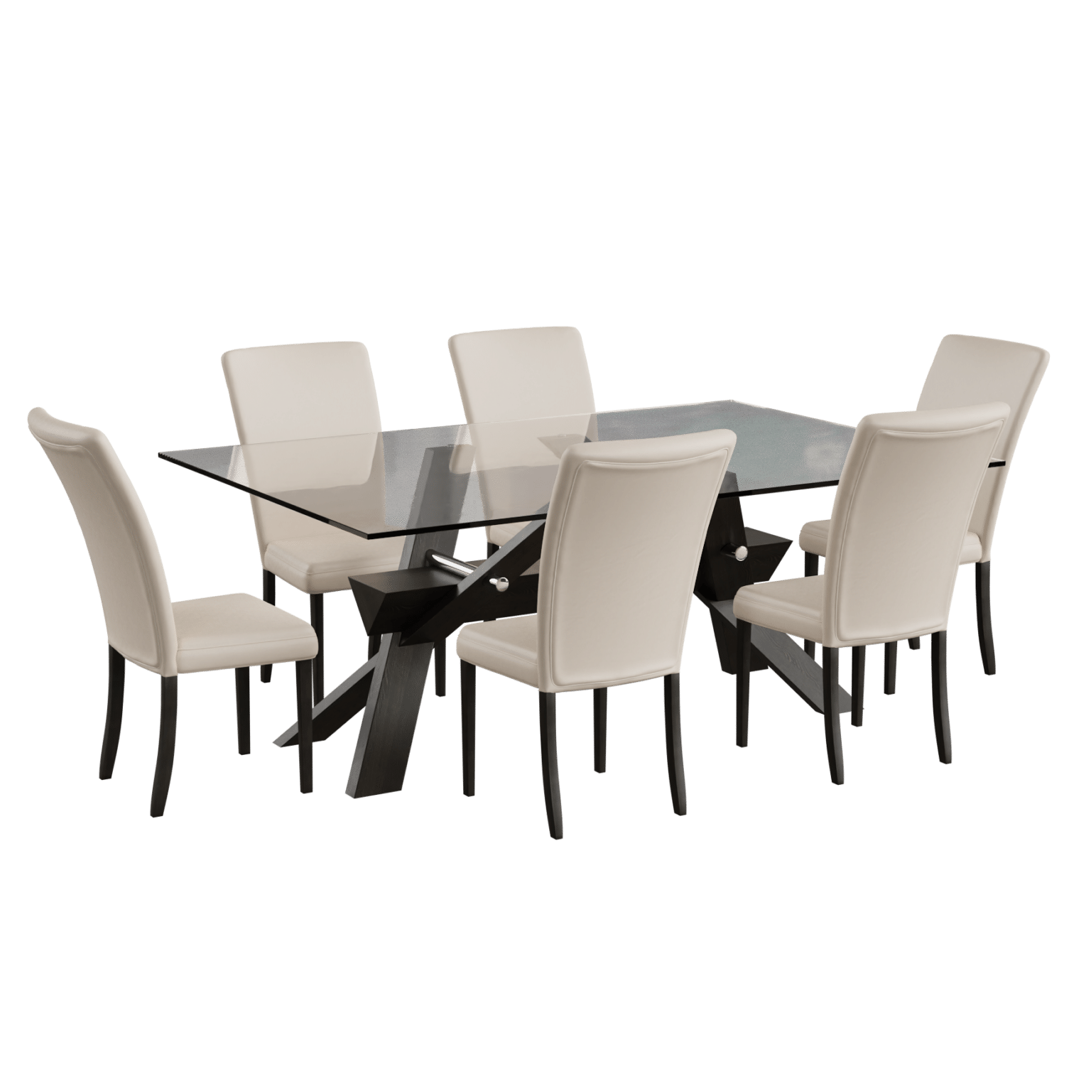 Glass Table and Chairs • iMeshh