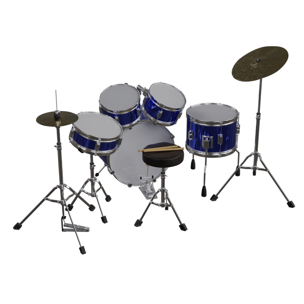 Drum Kit 3D Models for Blender • iMeshh 3D Model Library