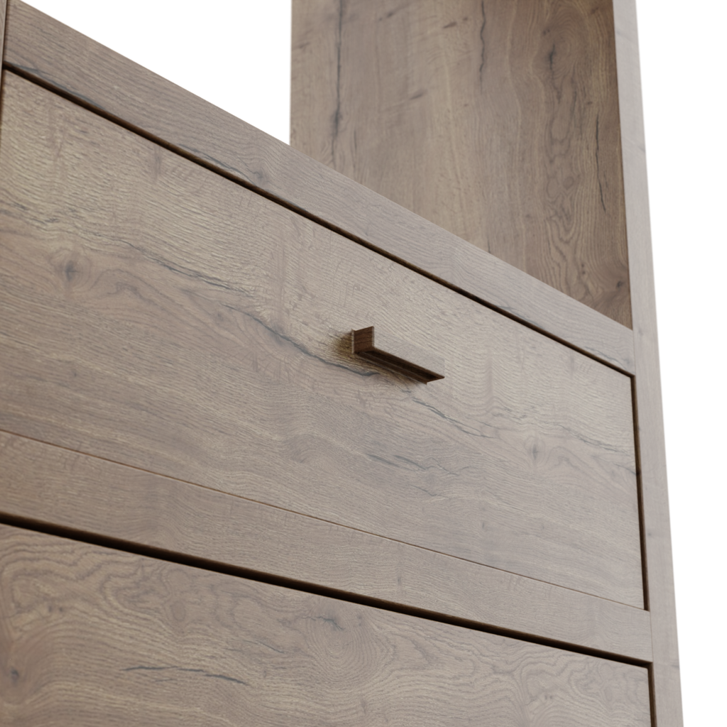 Dark oak Shelf 3D Model • iMeshh