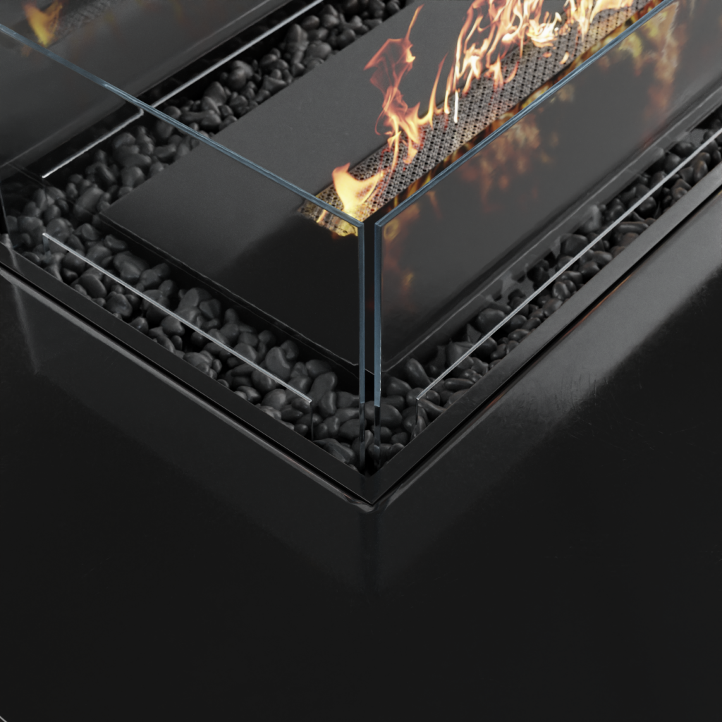 Outdoor Fireplace Square 3D model • iMeshh