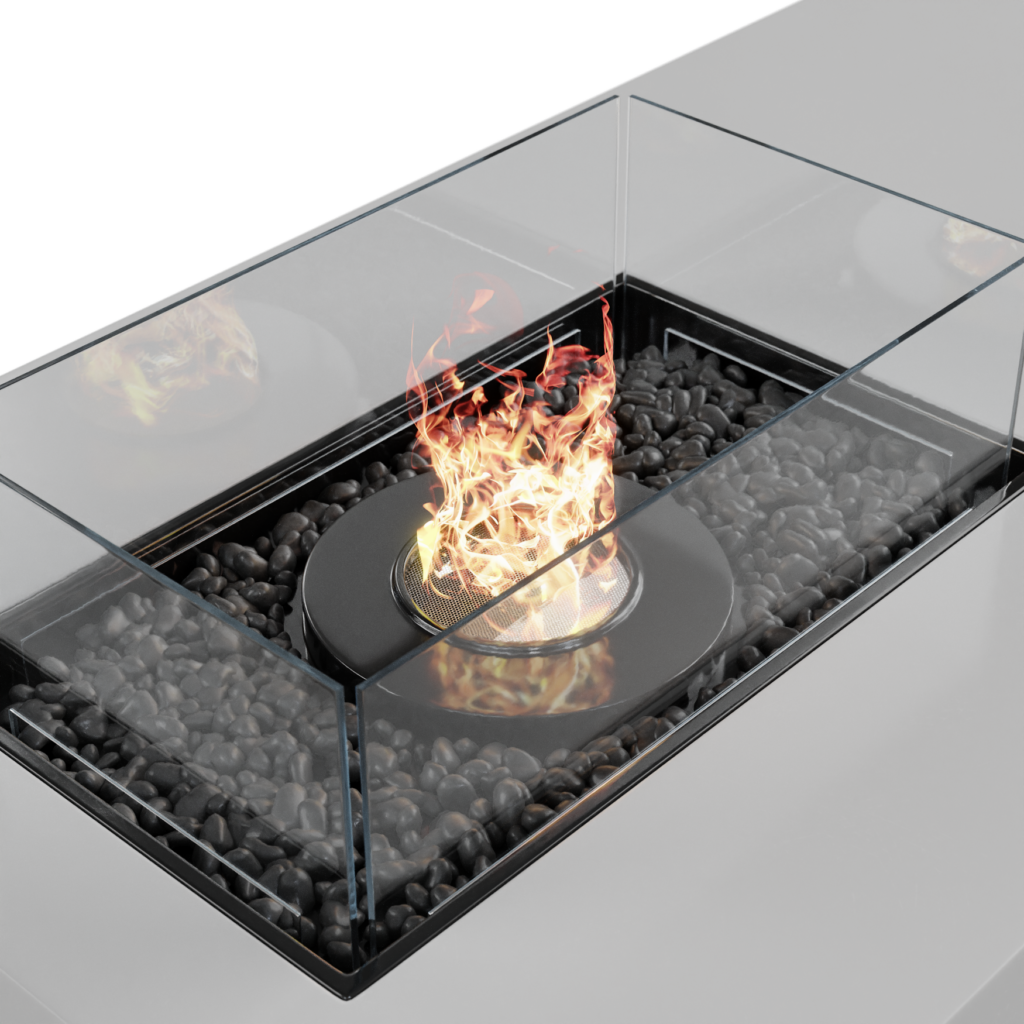 Outdoor Fireplace Square 2 3D model • iMeshh