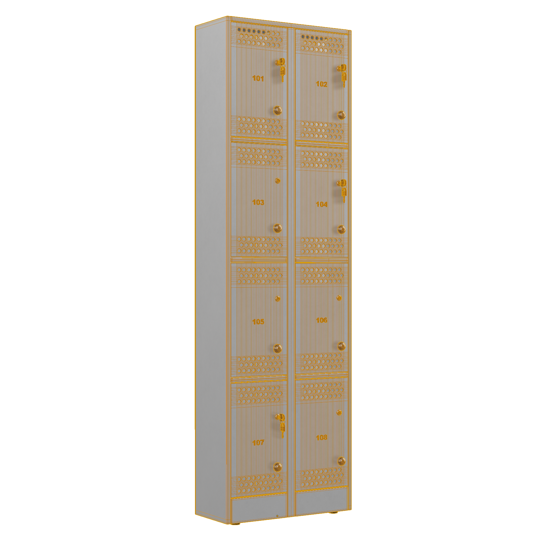 Storage Lockers 3D Model • iMeshh