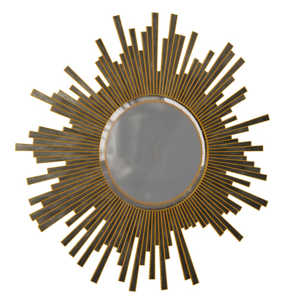 Starburst Mirror 3D Model • iMeshh