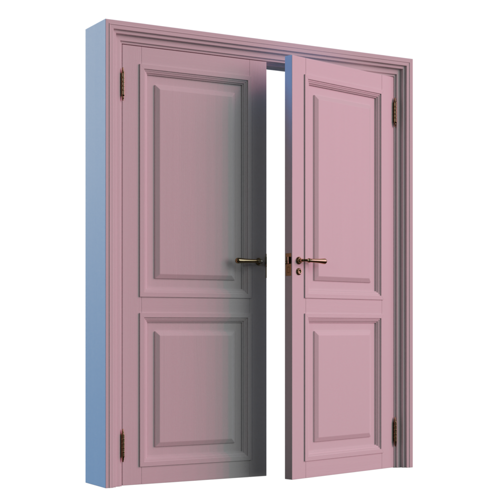 Interior panel double door 01 imeshh 3d model for blender 4 0 