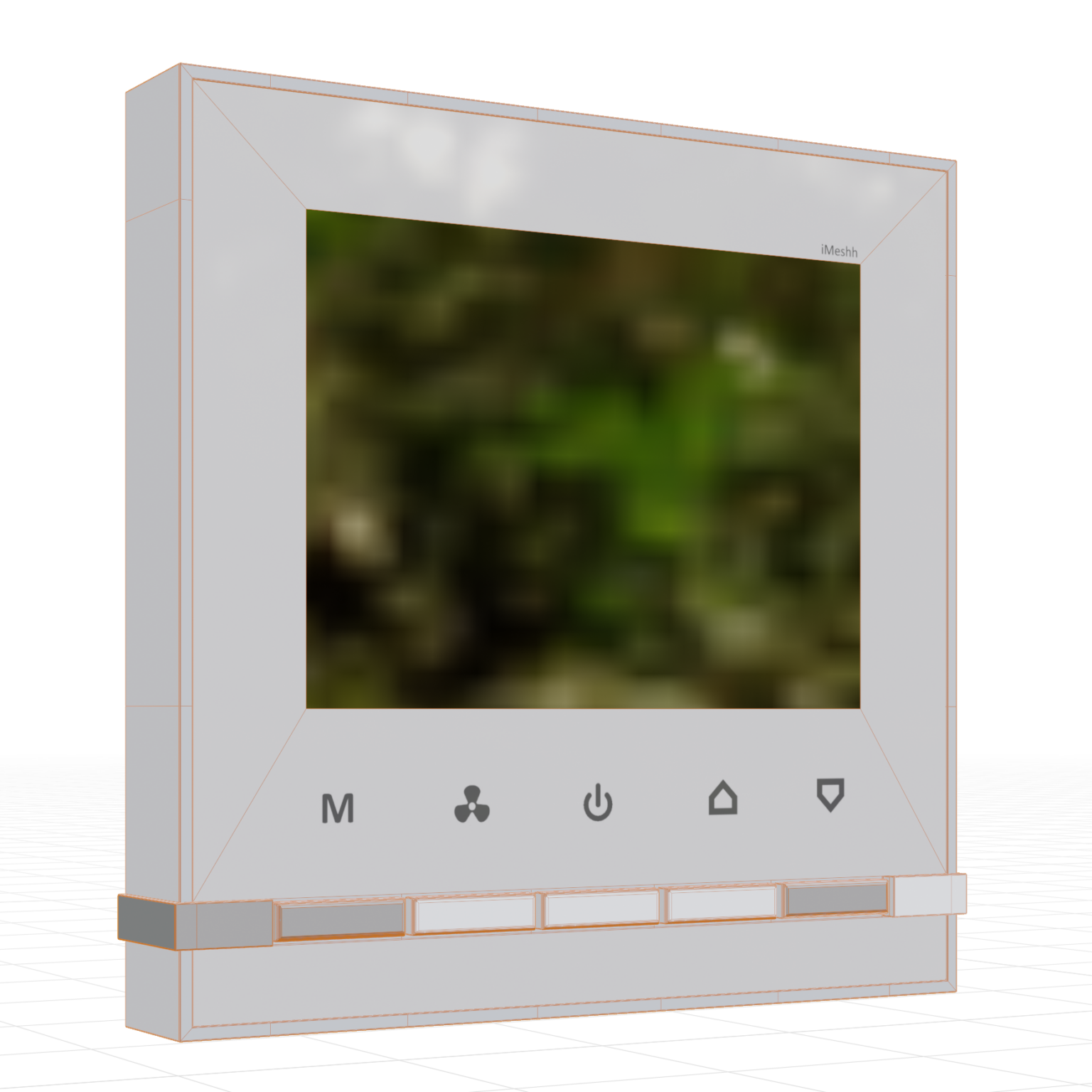 AC Control Panel 01 • iMeshh 3D Model for Blender 4.0+
