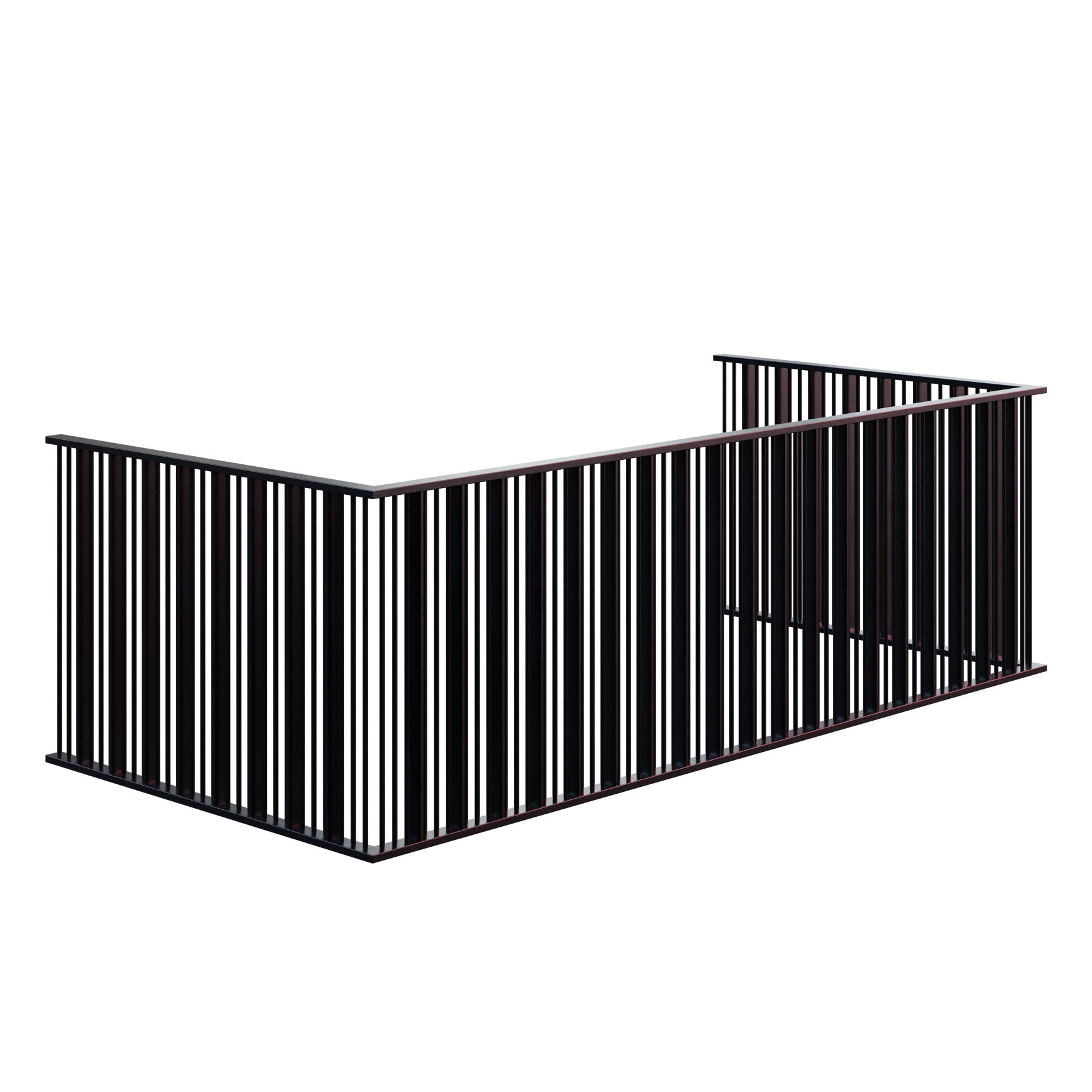 GeoNodes Glass Fence 02 • iMeshh