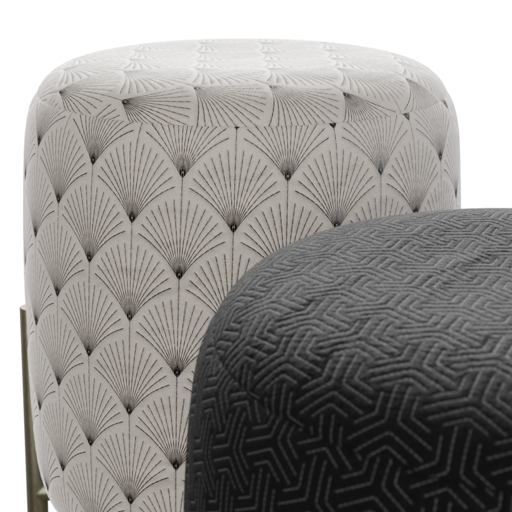 Poufs on Legs 01 • iMeshh 3D Model for Blender 4.0+