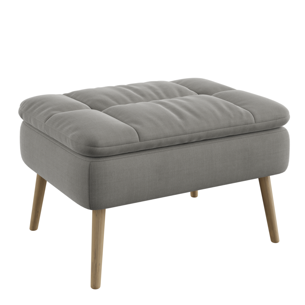 Buttoned Pouf 01 • iMeshh