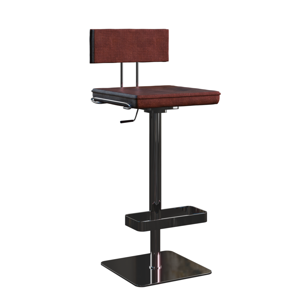 Leather Seat Stool 01 • iMeshh 3D Model for Blender 4.0+