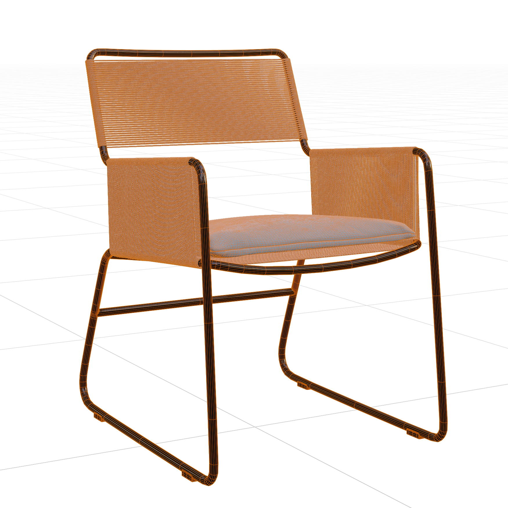 Seating_Chairs_Dining-Outdoor_01_Wireframe