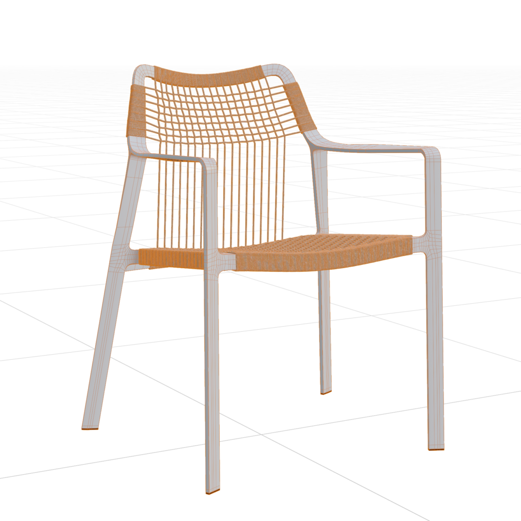 Outdoor String Chair 02 for Blender 3D• iMeshh 3D Model Library