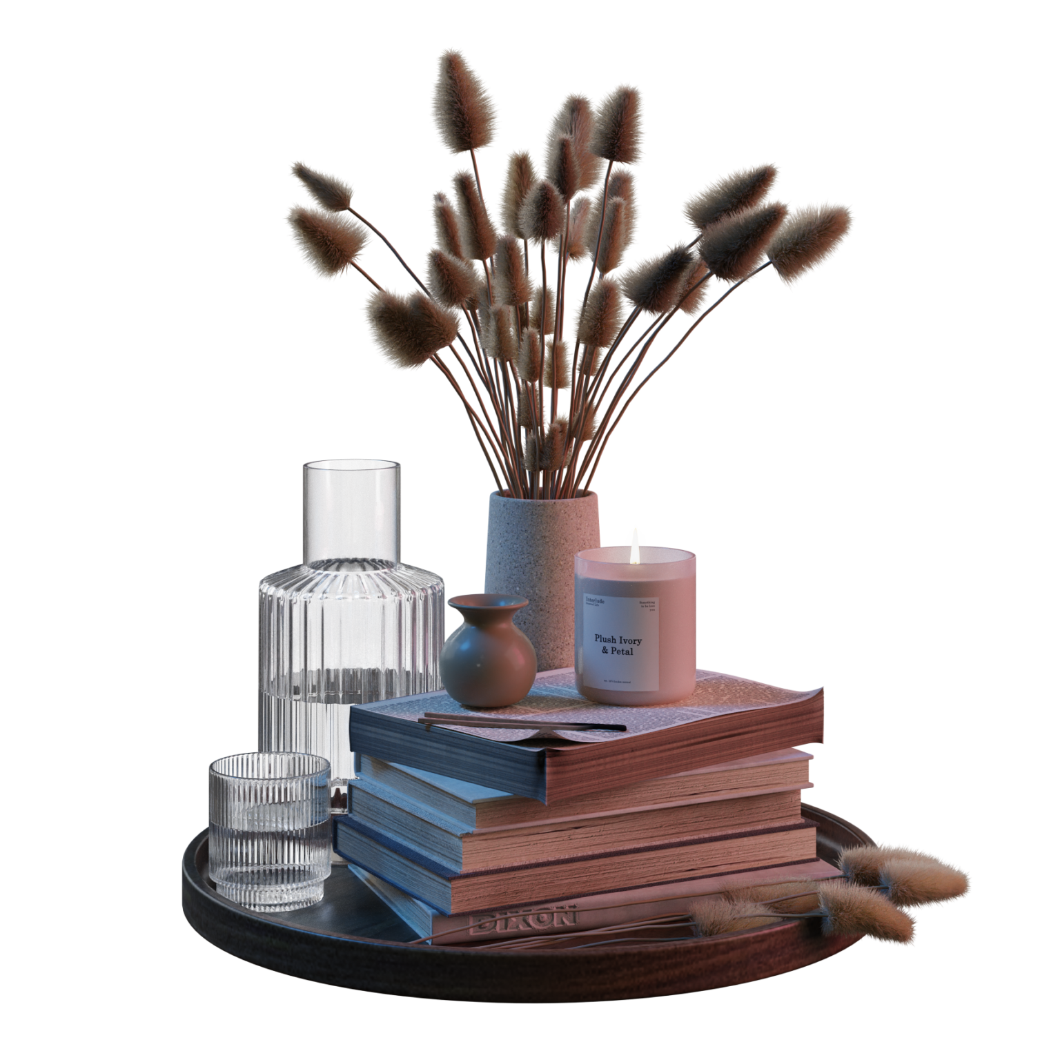 tray-decor-set-02-imeshh-3d-model-for-blender-4-0