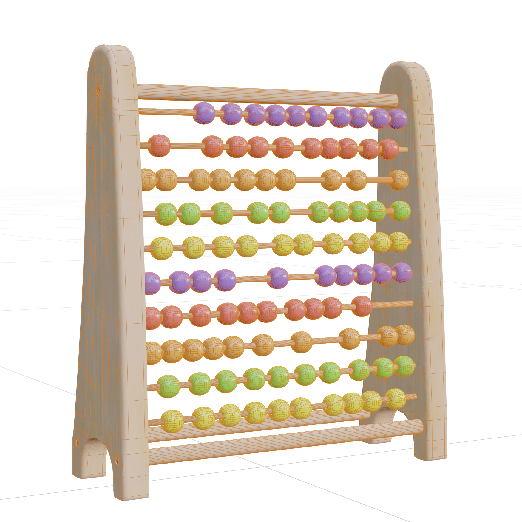 Decorations_Toys_Wooden-Abacus_01_Wireframe