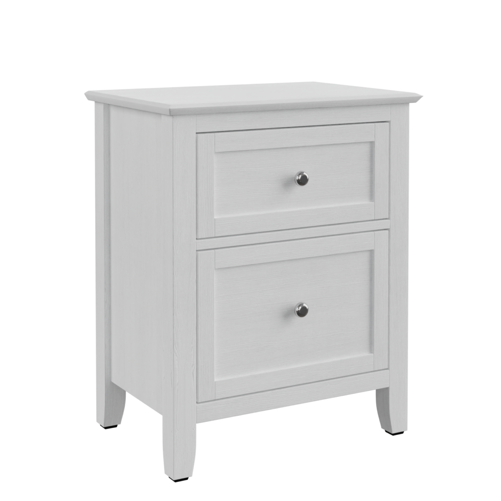 White Traditional Bedside 02 • iMeshh 3D Model for Blender 4.0+