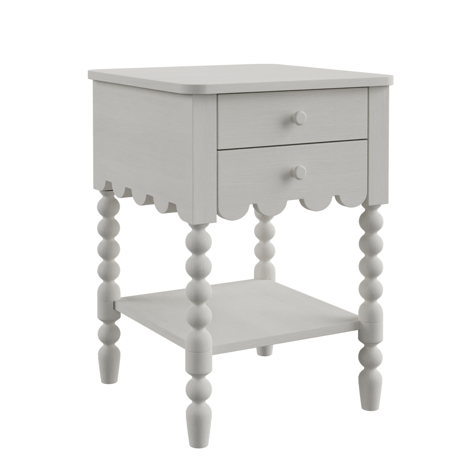 White Traditional Bedside 03 • iMeshh 3D Model for Blender 4.0+