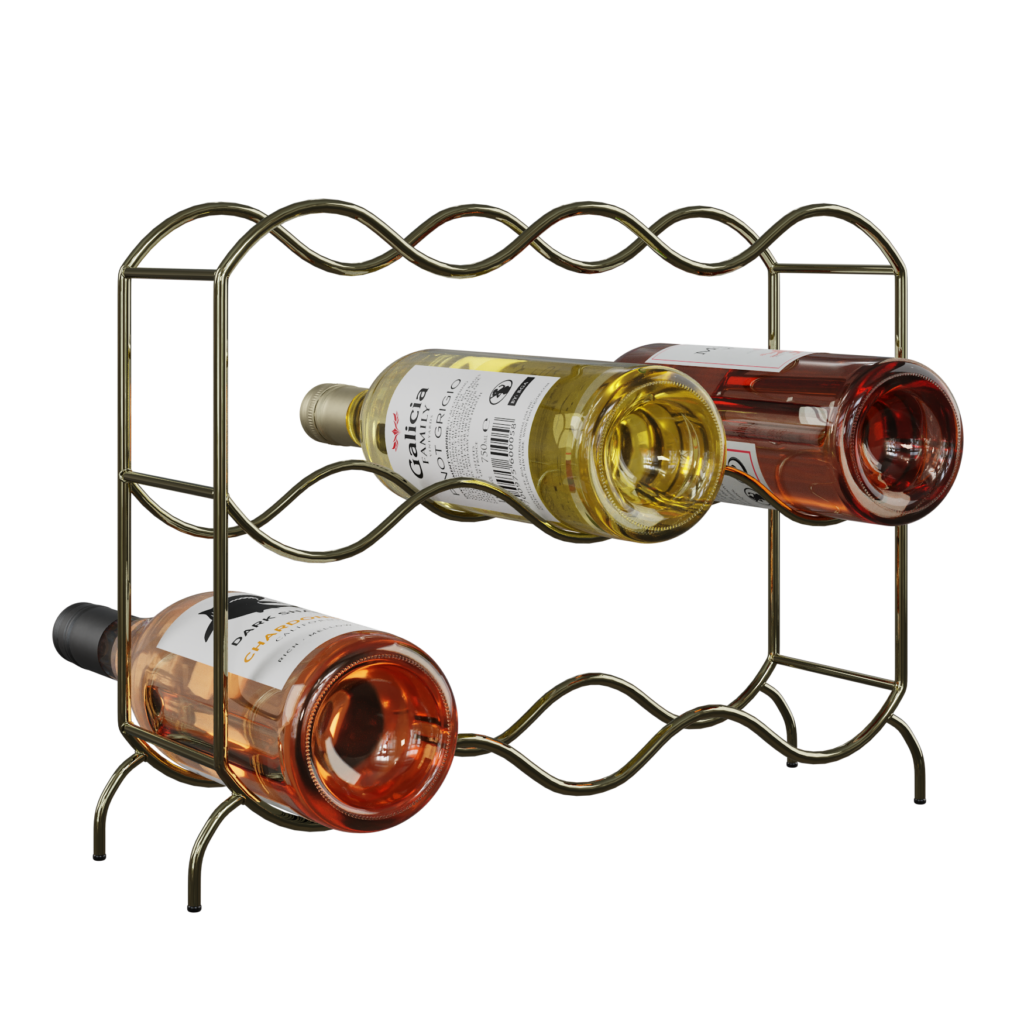 Small Wine Rack 01 • iMeshh 3D Model for Blender 4.0+