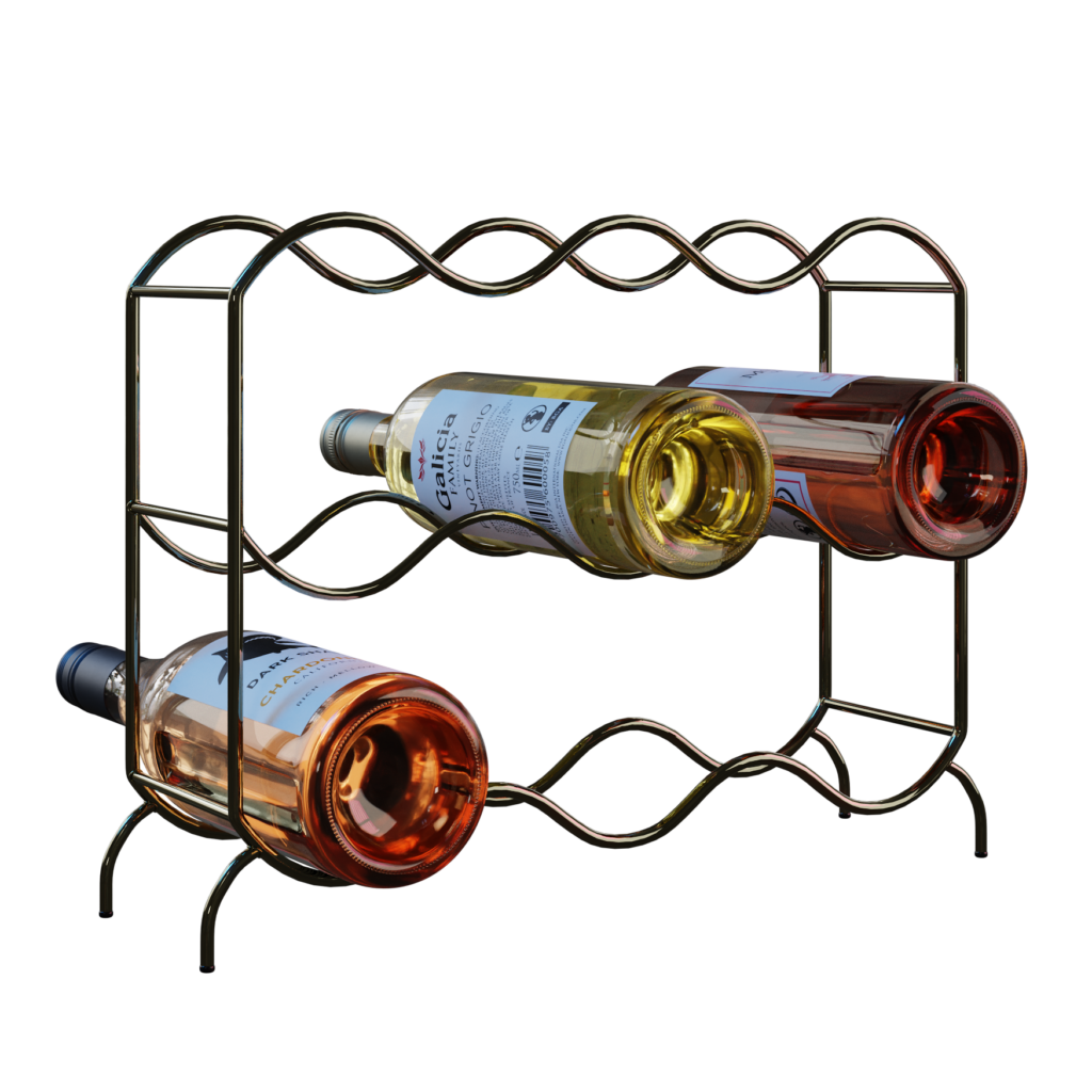 Small Wine Rack 01 • iMeshh 3D Model for Blender 4.0+