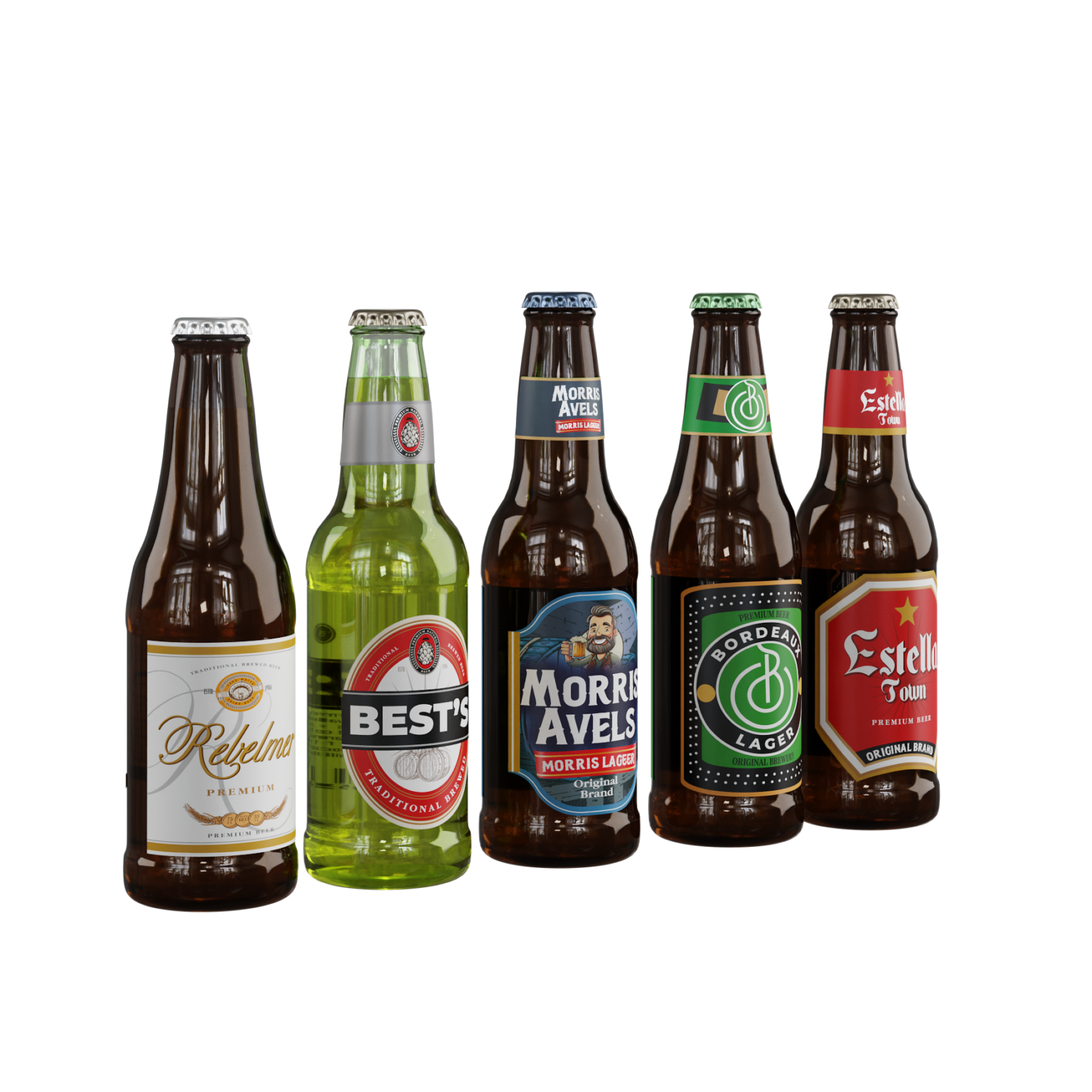 beer-bottles-01-imeshh-3d-model-for-blender-4-0
