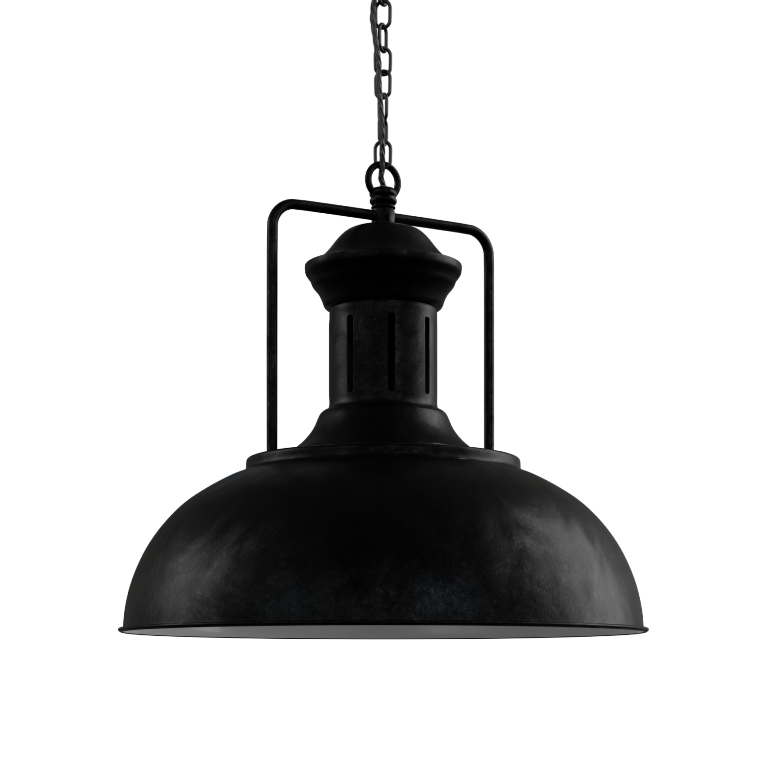 Aged Coffee Black Industrial Pendant Light 02 • iMeshh 3D Model for