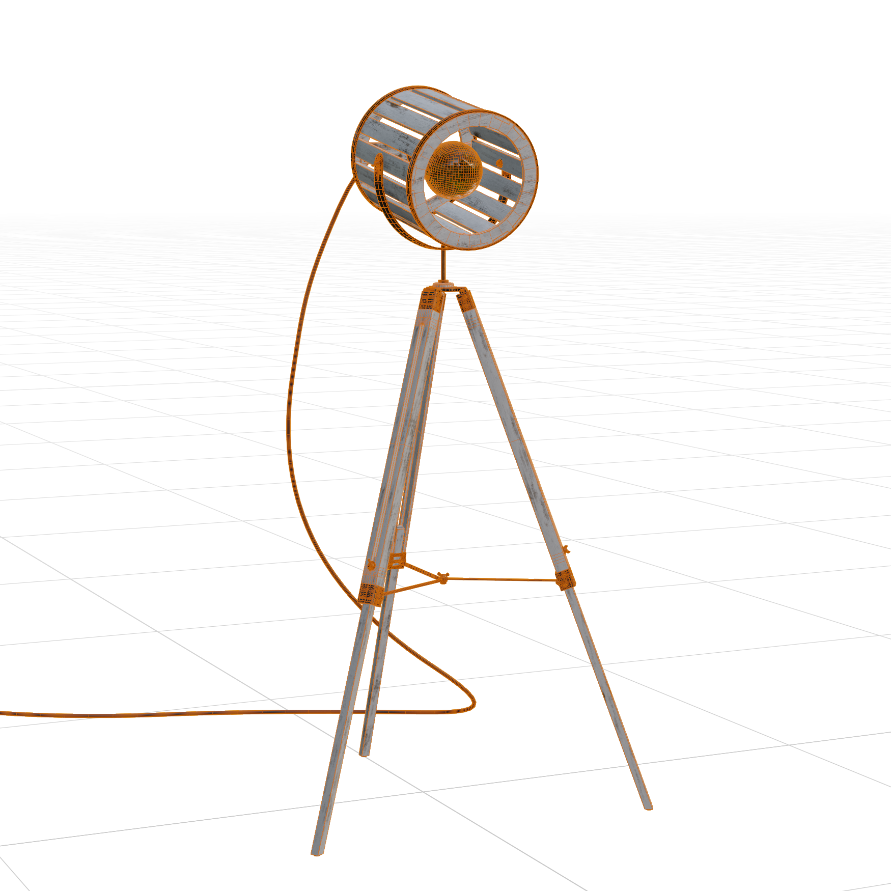 Lighting_Floor-Lamps_Tripod-Rustic_01_Wireframe