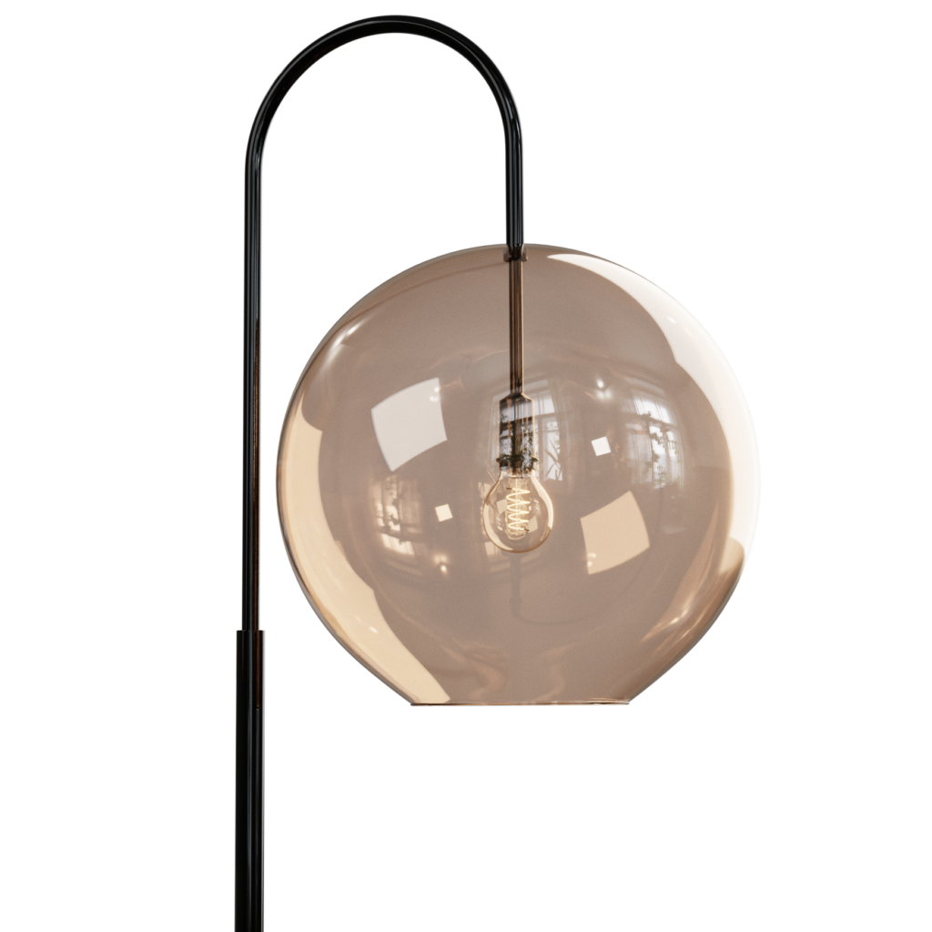 Glass Globe Floor Lamp 01 • iMeshh - 3D Model for Blender 4.0+