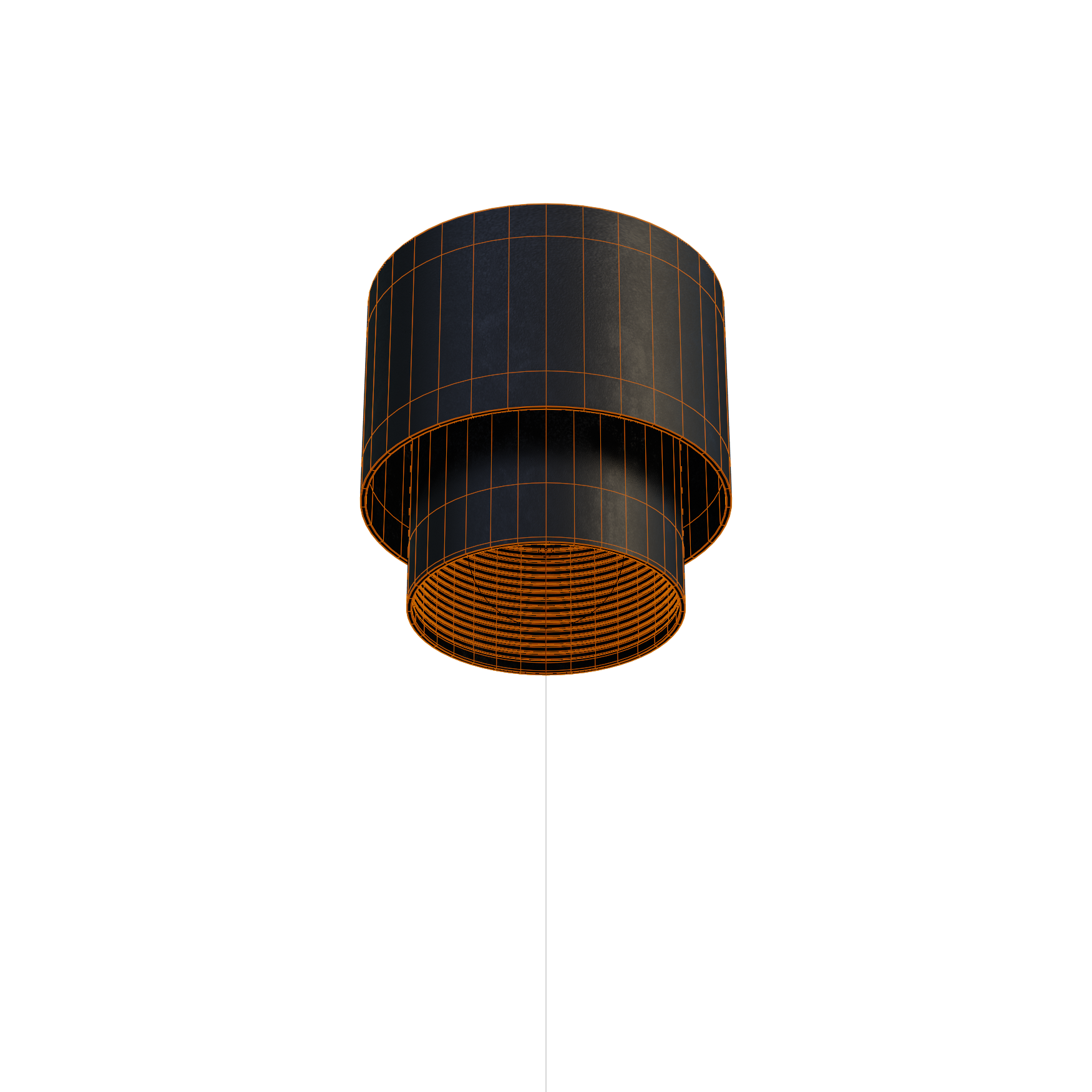 Lighting_Spotlights_Downlighter-Round_04_Wireframe