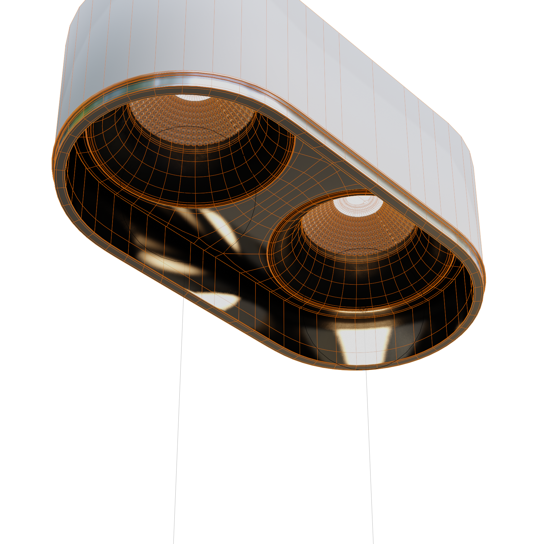 Lighting_Spotlights_Downlighter-Round_05_Wireframe