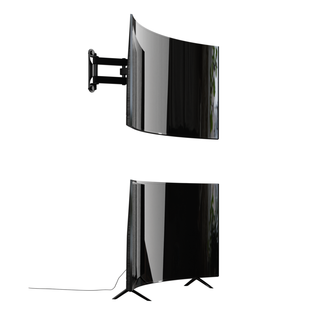 Curved TV 01 • iMeshh - 3D Model for Blender 4.0+