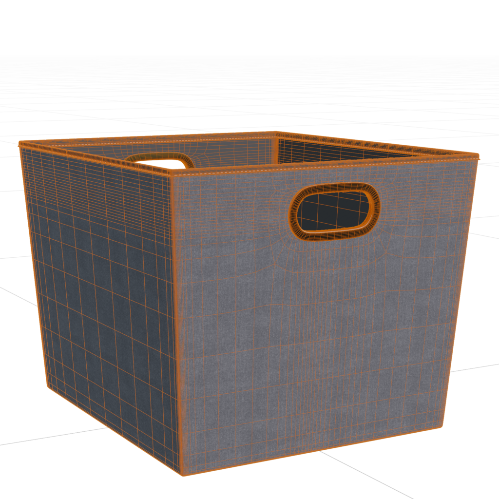 Canvas Storage Box 01 • iMeshh 3D Model for Blender 4.0+