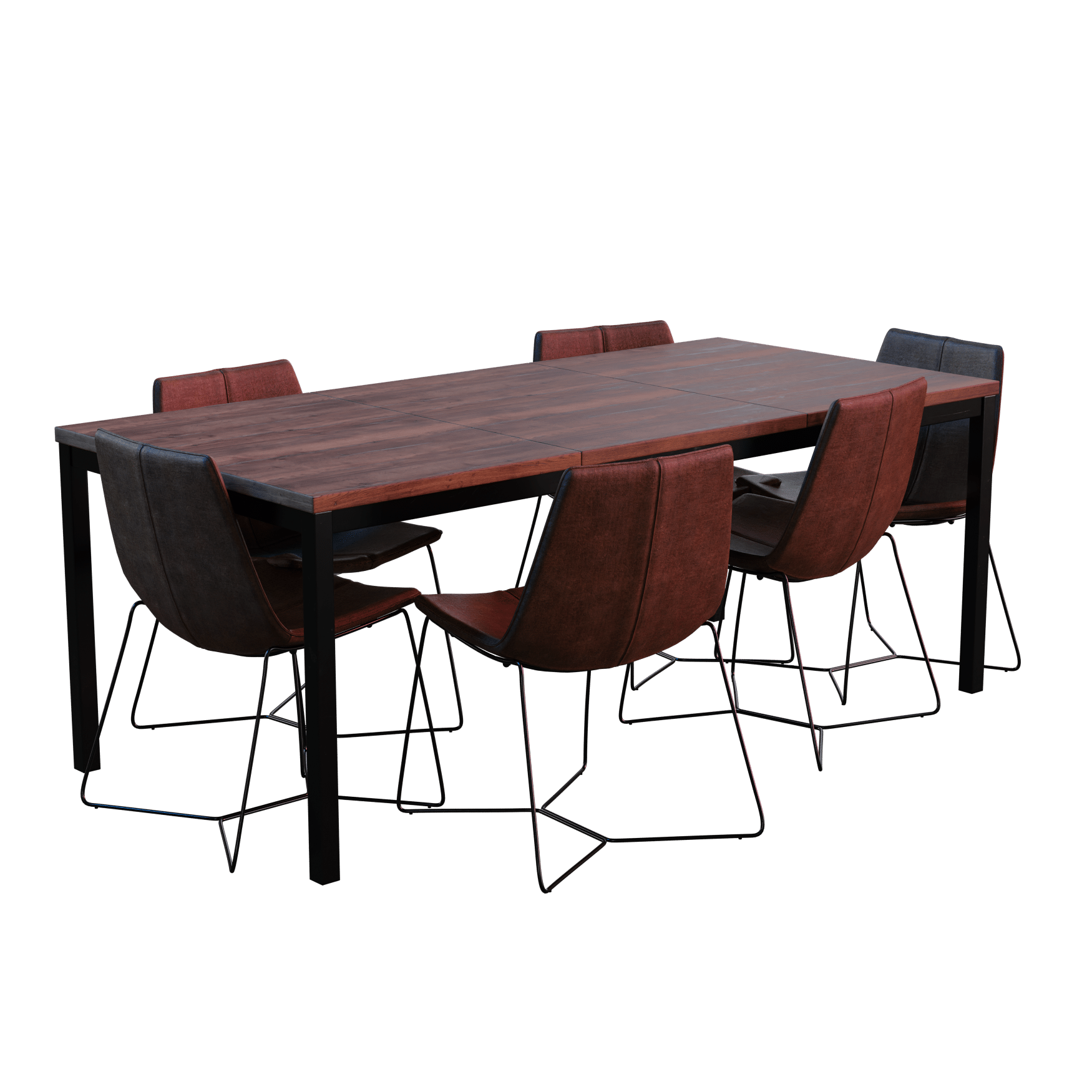 White Elegant Dining Table Set 01 IMeshh 3D Model For Blender 4 0 