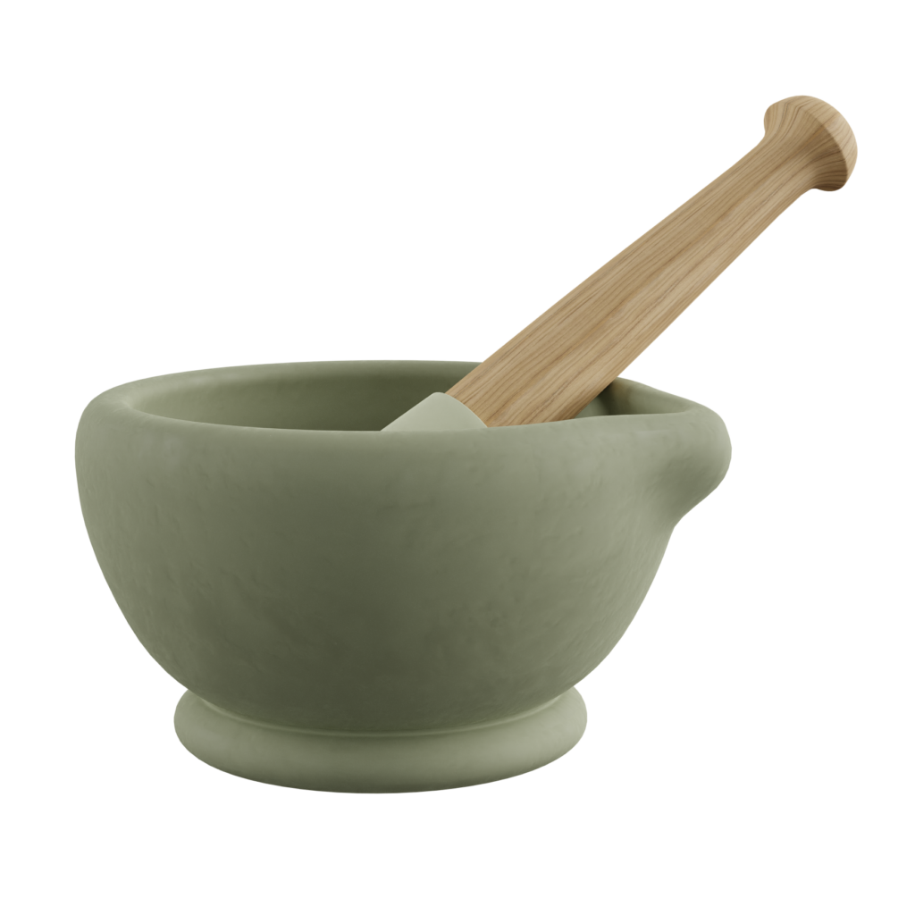 Pestle and Mortar 01 • iMeshh 3D Model for Blender 4.0+